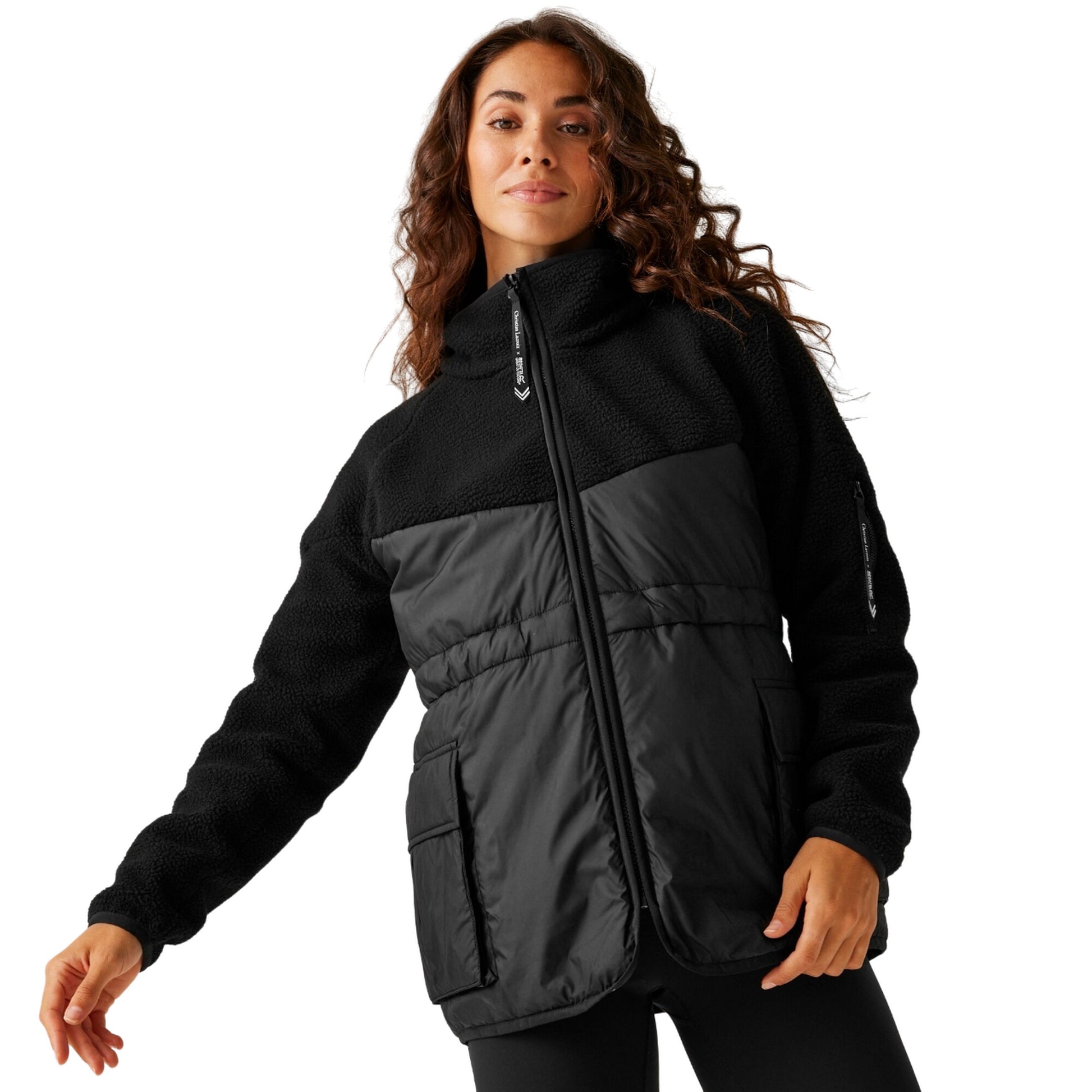 Black - Side - Regatta Womens-Ladies Arrigas Christian Lacroix Hybrid Jacket