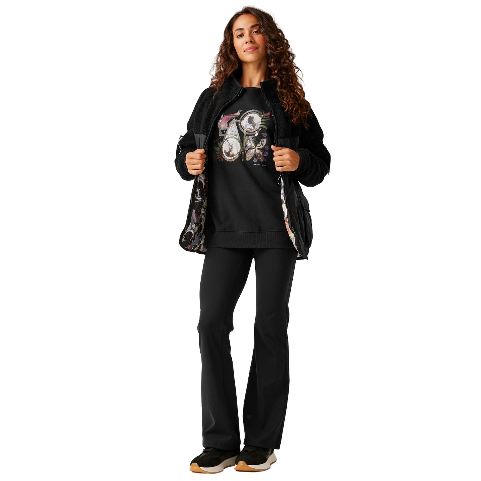 Black - Lifestyle - Regatta Womens-Ladies Arrigas Christian Lacroix Hybrid Jacket