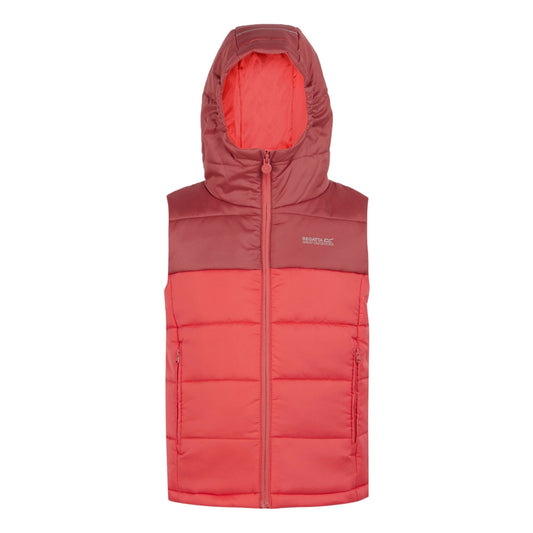 Mineral Red-Red Sky - Front - Regatta Childrens-Kids Lofthouse II Gilet