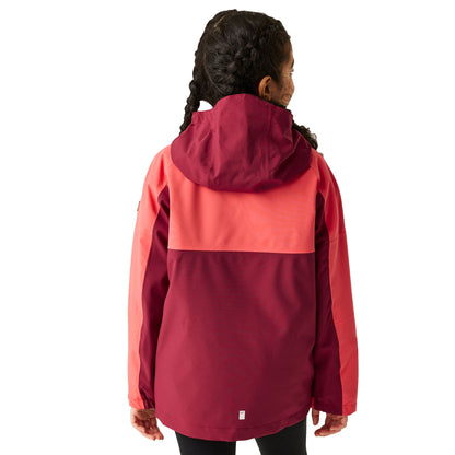 Rumba Red-Red Sky - Lifestyle - Regatta Girls Trekktain 3 in 1 Waterproof Jacket