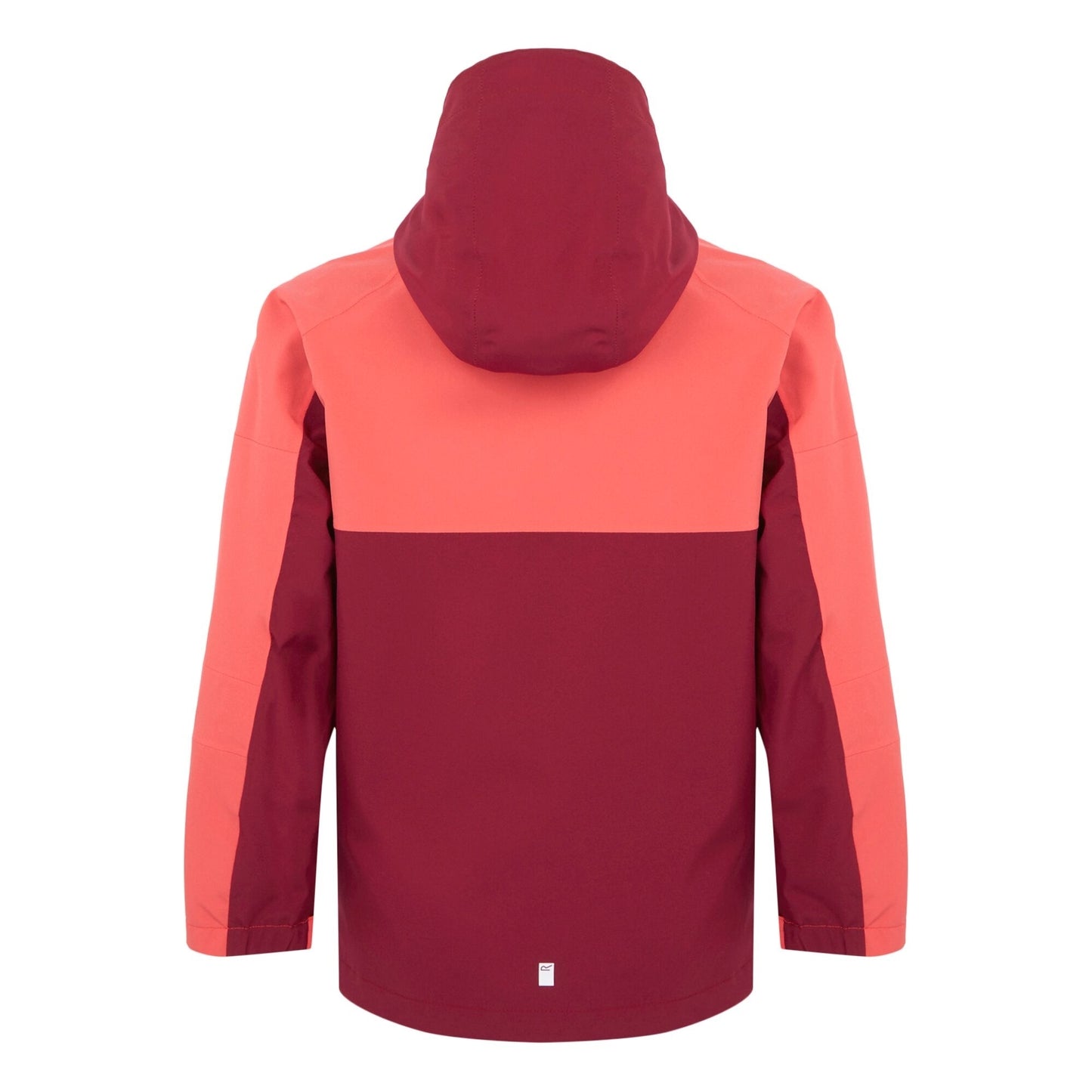 Rumba Red-Red Sky - Back - Regatta Girls Trekktain 3 in 1 Waterproof Jacket