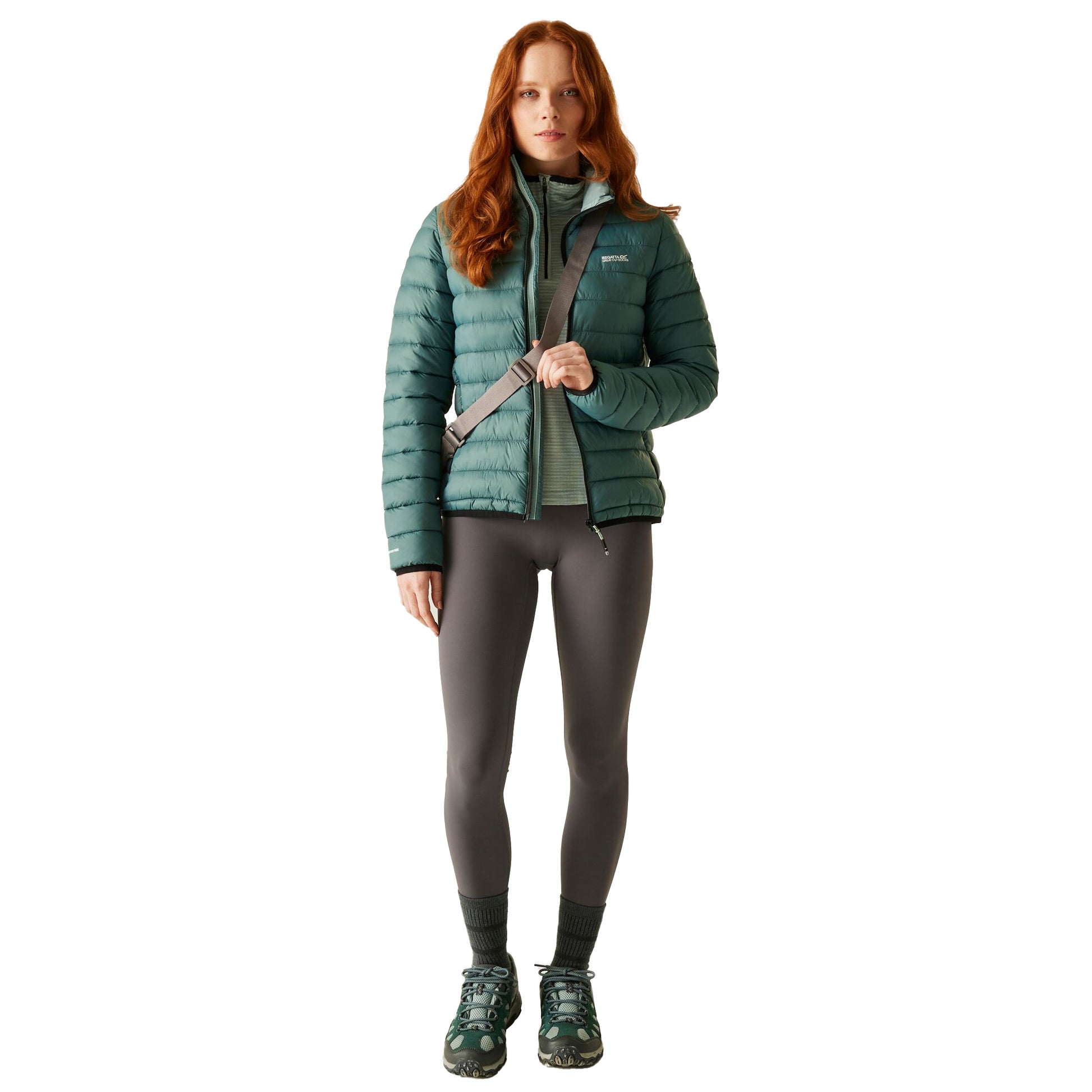 Spruce Green - Pack Shot - Regatta Womens-Ladies Marizion Quilted Jacket