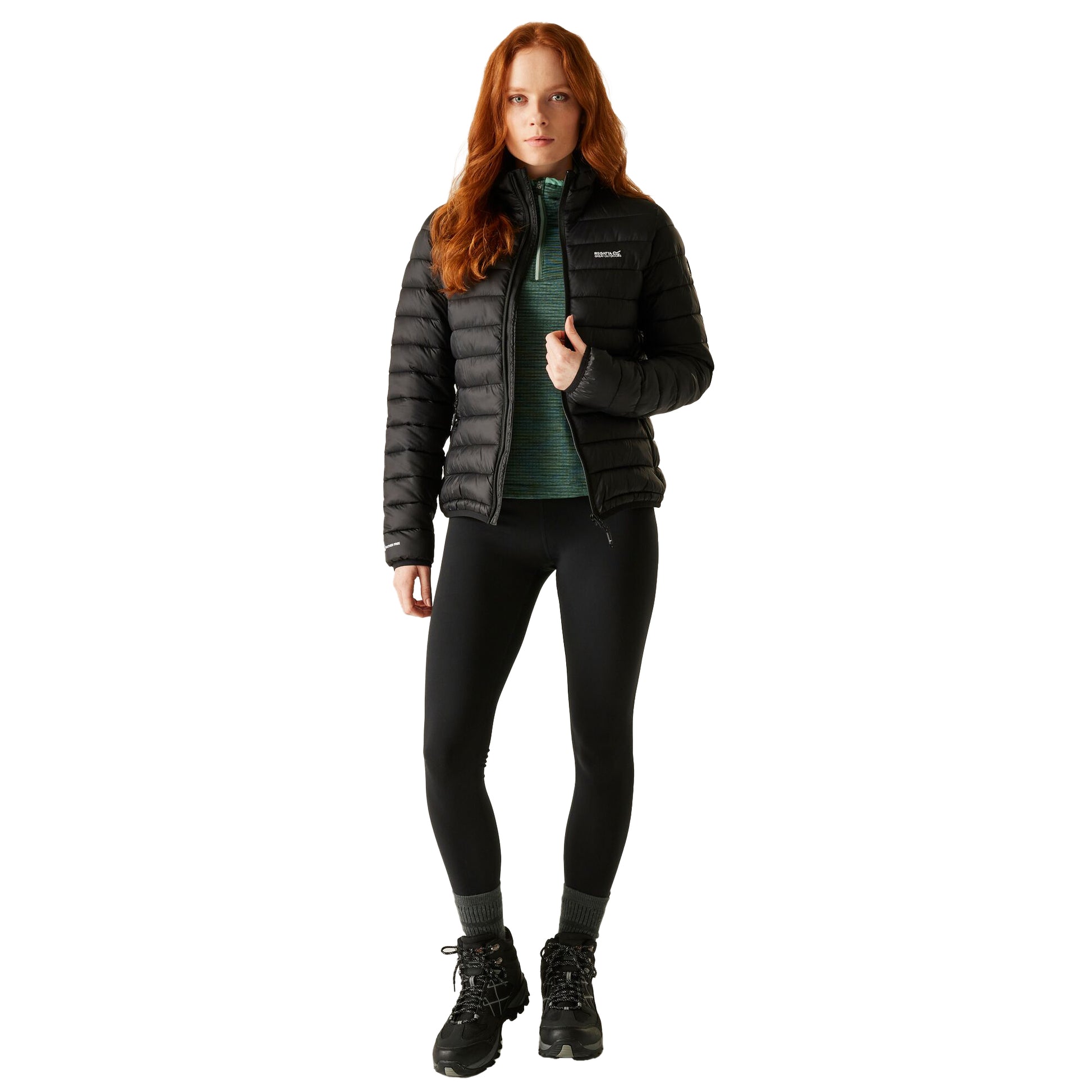Black - Pack Shot - Regatta Womens-Ladies Marizion Quilted Jacket