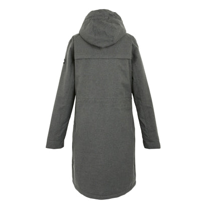 Grey Sky Marl-Black - Back - Regatta Womens-Ladies Romine II Waterproof Jacket