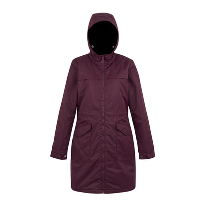 Fig-Black - Front - Regatta Womens-Ladies Romine II Waterproof Jacket