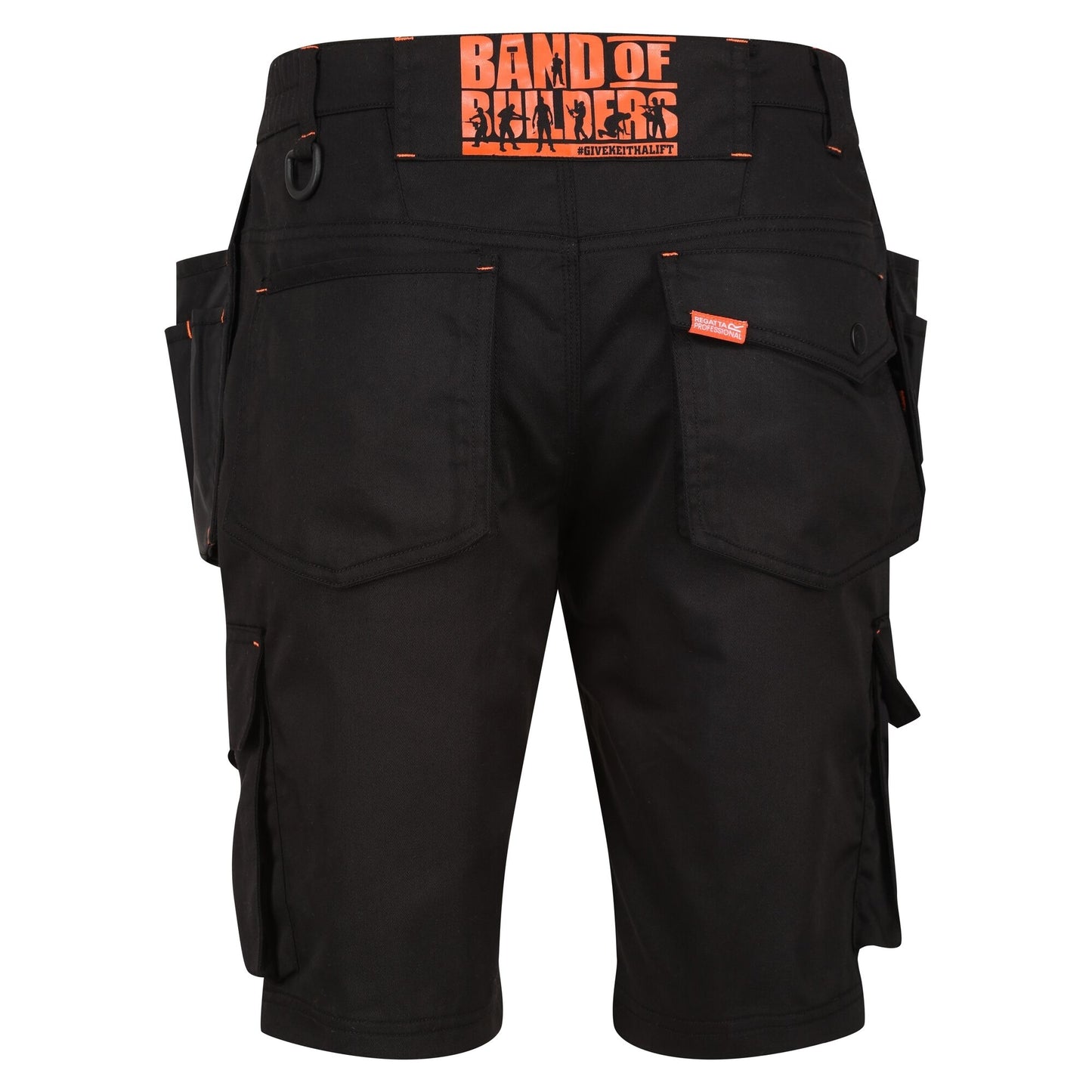 Black - Back - Regatta Professional Mens Cargo Shorts