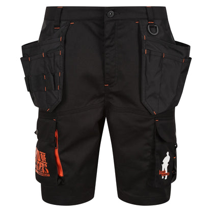 Black - Front - Regatta Professional Mens Cargo Shorts