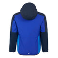 Olympic Blue-Navy - Back - Regatta Childrens-Kids Volcanics VIII Terrain Print Reflective Jacket