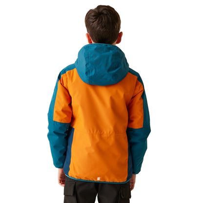 Fox-Moroccan Blue - Lifestyle - Regatta Childrens-Kids Volcanics VIII Terrain Print Reflective Jacket