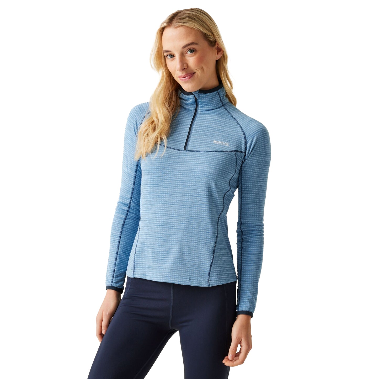 Coronet Blue - Lifestyle - Regatta Womens-Ladies Yonder II Half Zip Fleece Top