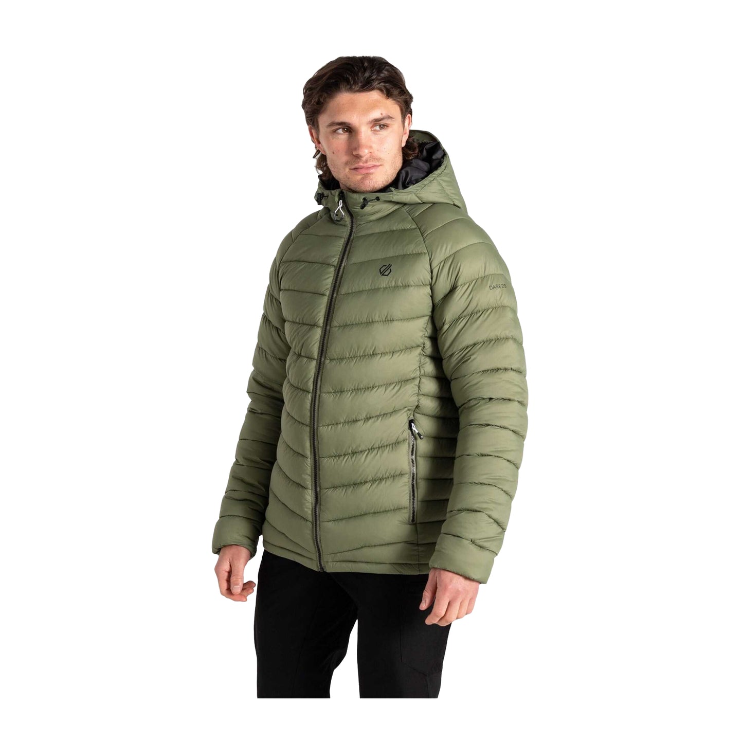 Olivine Green - Lifestyle - Dare 2B Mens Torrek Mountain Baffled Padded Jacket