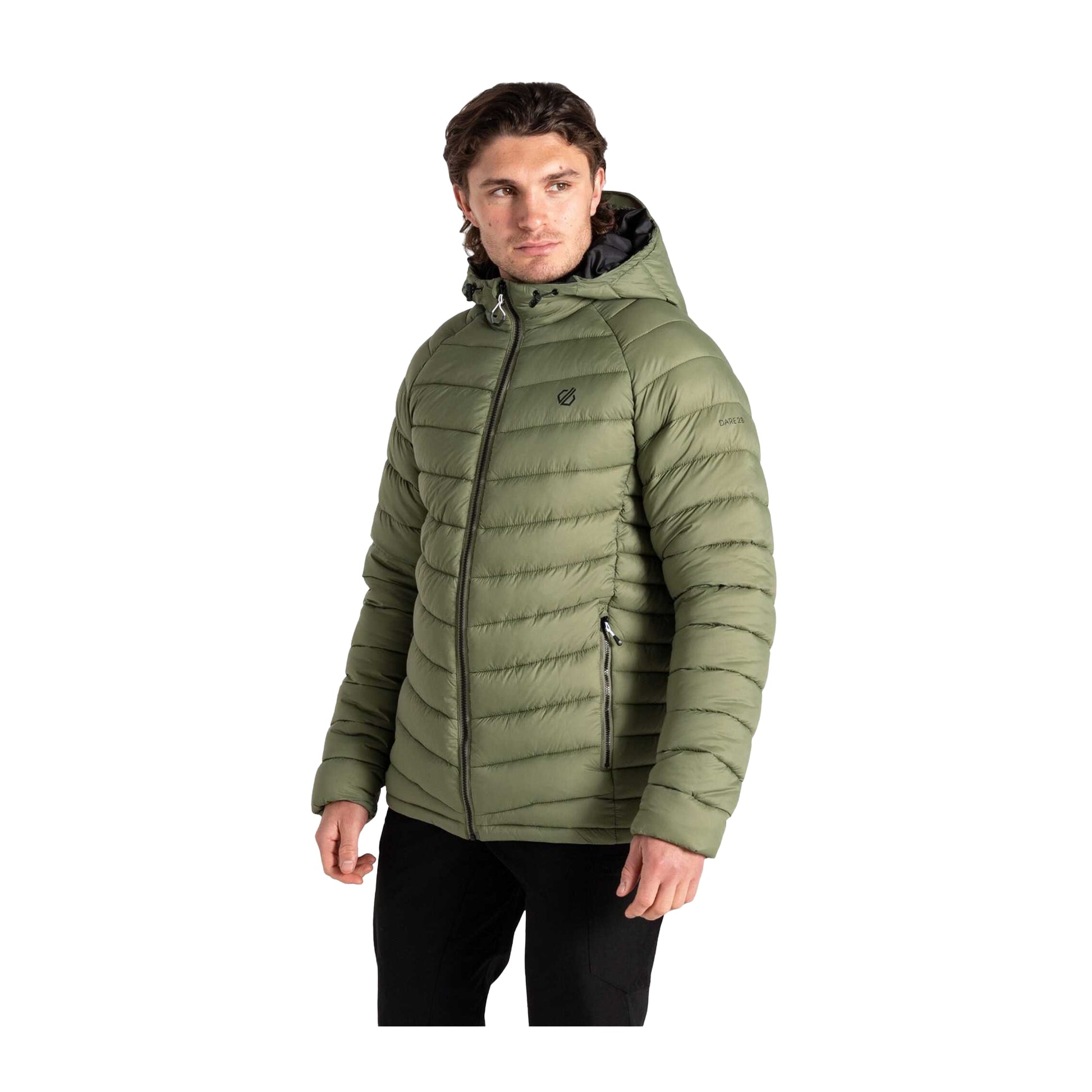 Olivine Green - Lifestyle - Dare 2B Mens Torrek Mountain Baffled Padded Jacket