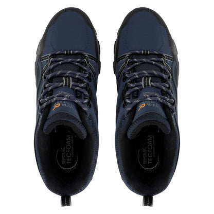 Navy-Dark Steel - Pack Shot - Regatta Mens Holcombe 3 Low Walking Boots