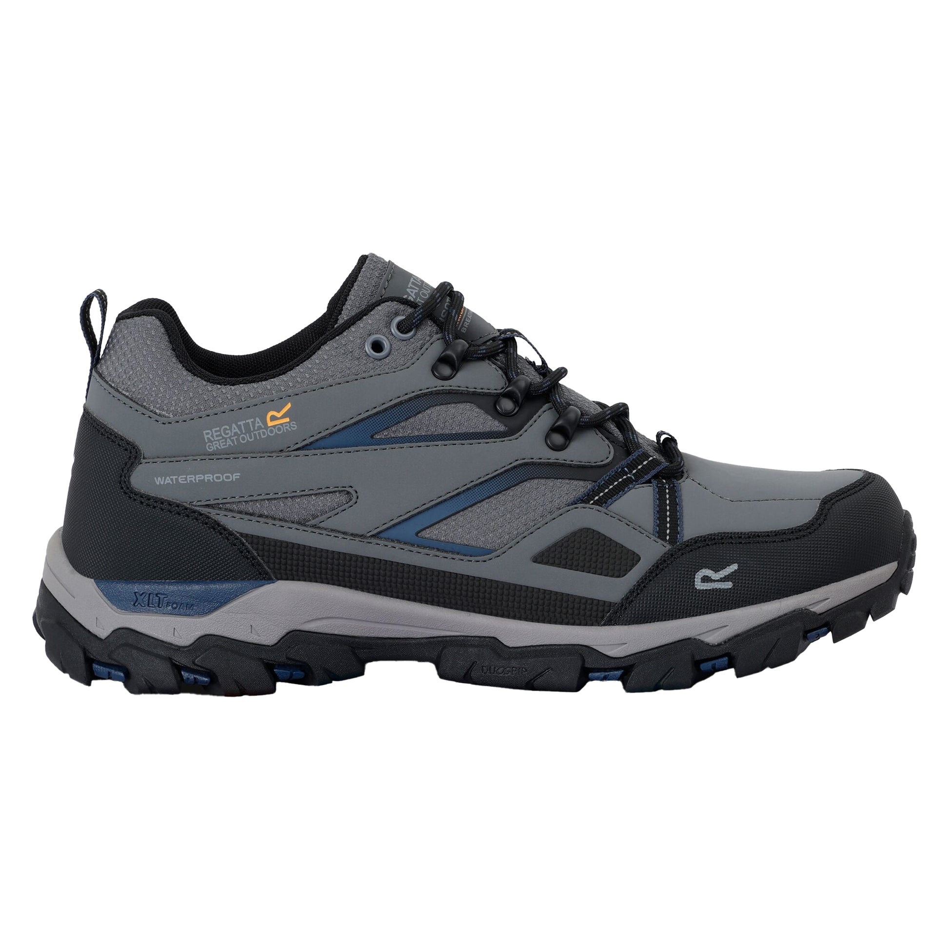 Granite-Moonlight Denim - Lifestyle - Regatta Mens Holcombe 3 Low Walking Boots
