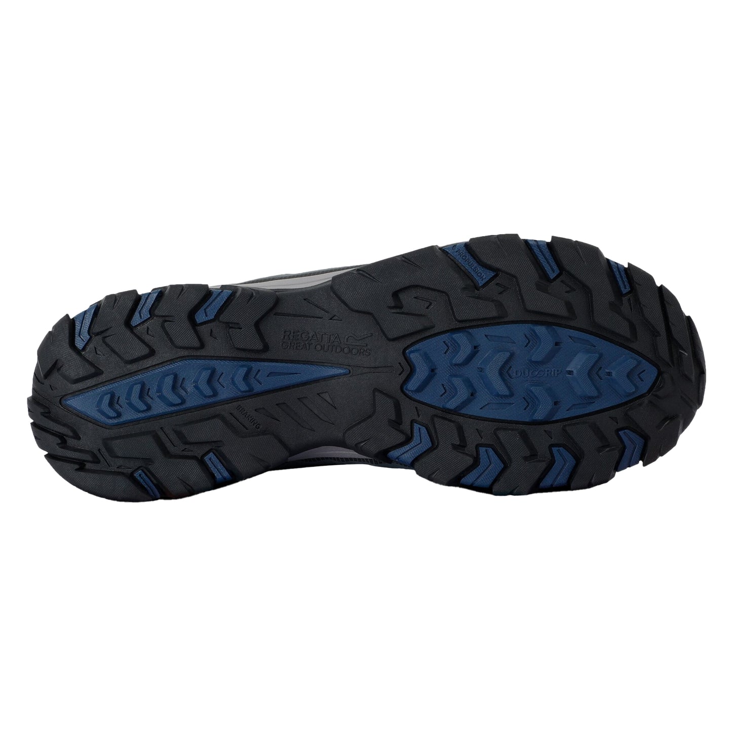 Granite-Moonlight Denim - Close up - Regatta Mens Holcombe 3 Low Walking Boots