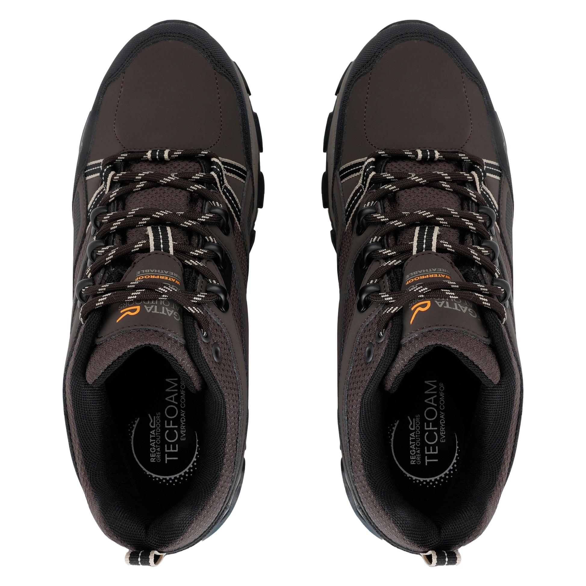 Peat-Gold Fawn - Pack Shot - Regatta Mens Holcombe 3 Low Walking Boots