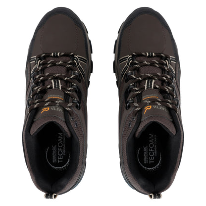 Peat-Gold Fawn - Pack Shot - Regatta Mens Holcombe 3 Low Walking Boots