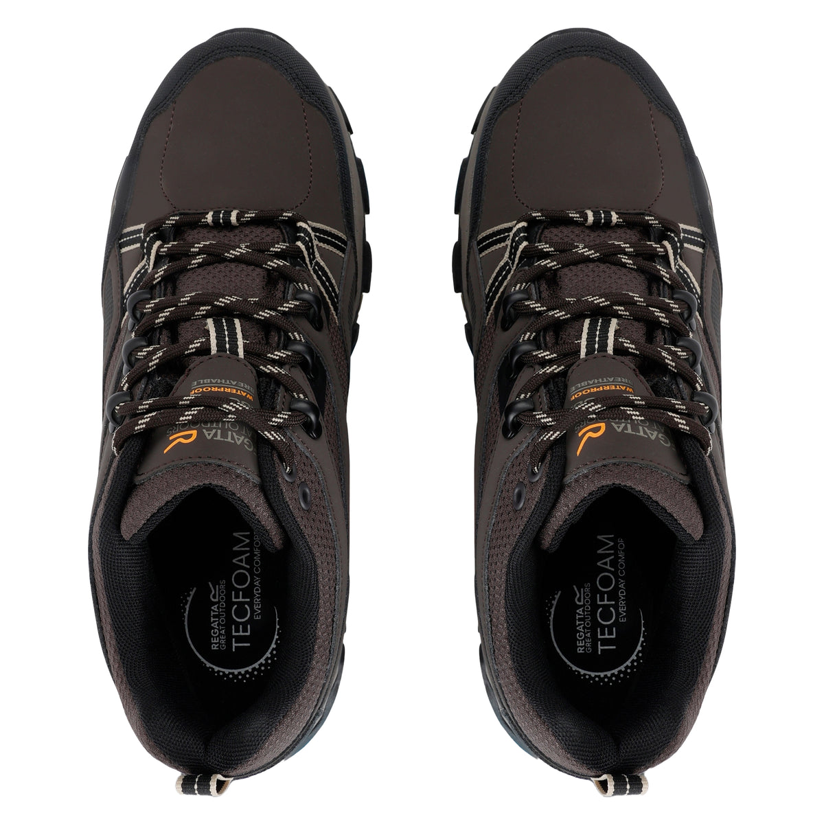 Peat-Gold Fawn - Pack Shot - Regatta Mens Holcombe 3 Low Walking Boots