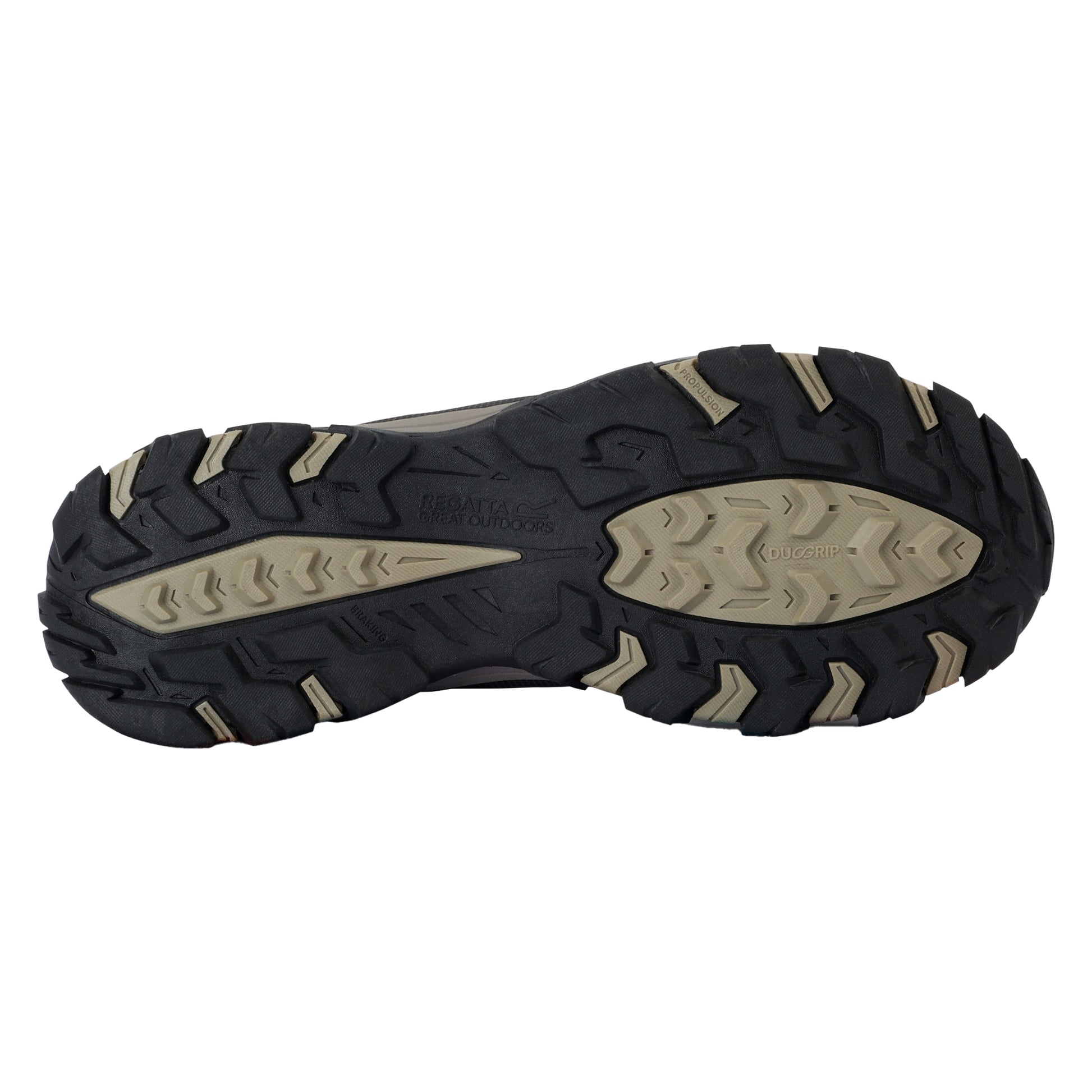 Peat-Gold Fawn - Close up - Regatta Mens Holcombe 3 Low Walking Boots