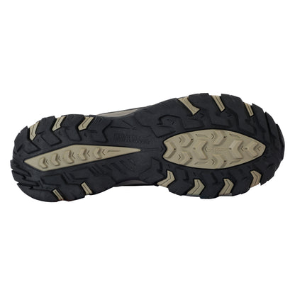 Peat-Gold Fawn - Close up - Regatta Mens Holcombe 3 Low Walking Boots