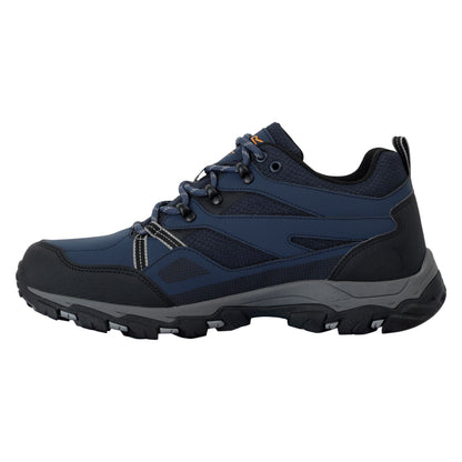 Navy-Dark Steel - Side - Regatta Mens Holcombe 3 Low Walking Boots