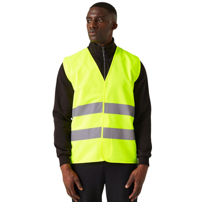 Yellow - Side - Regatta Professional Unisex Adult Hi-Vis Vest