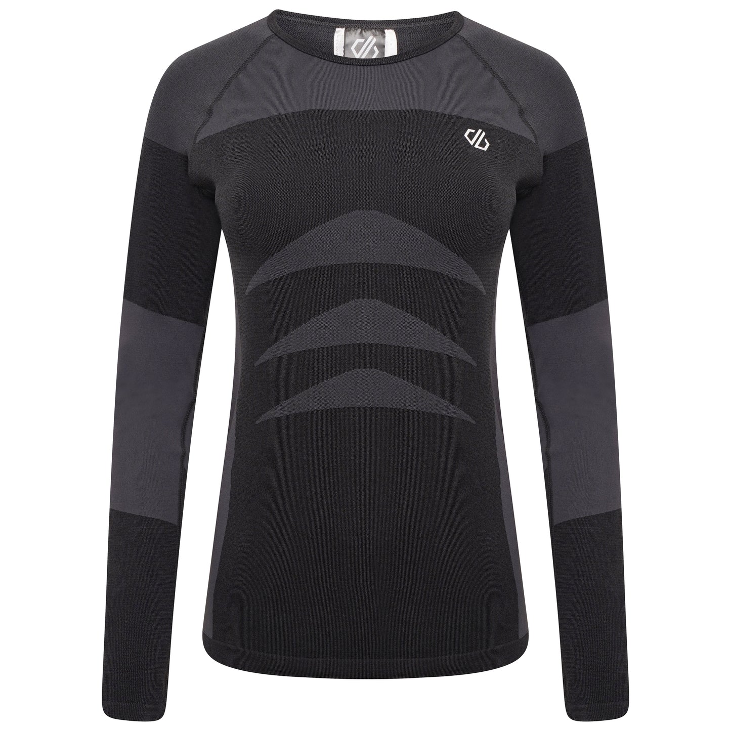 Black-Black - Side - Dare 2B Womens-Ladies In The Zone II Base Layer Set