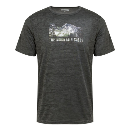 Seal Grey - Front - Regatta Mens Fingal VIII Mountain Marl T-Shirt