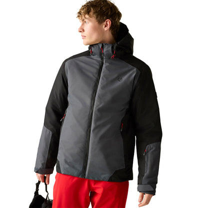 Black-Ebony-Danger Red - Lifestyle - Dare 2B Mens Precision II Ski Jacket