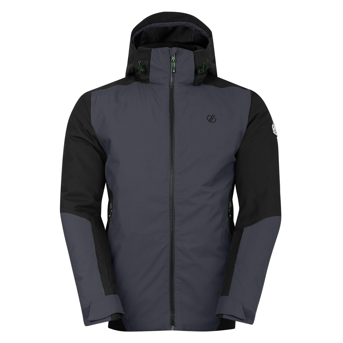 Black-Ebony - Front - Dare 2B Mens Precision II Ski Jacket