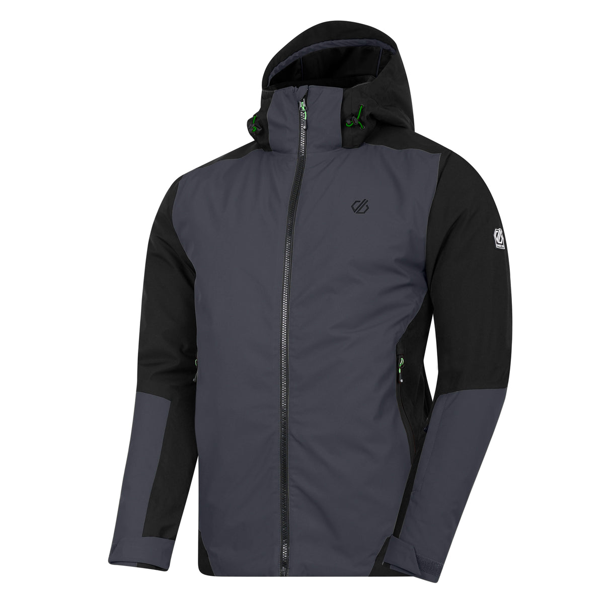 Black-Ebony - Side - Dare 2B Mens Precision II Ski Jacket