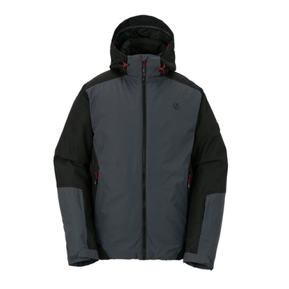 Black-Ebony-Danger Red - Front - Dare 2B Mens Precision II Ski Jacket