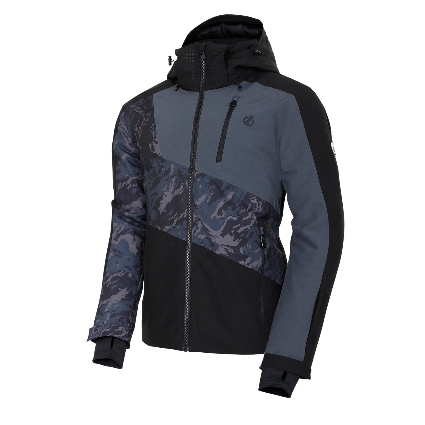 Black-Ebony Grey - Side - Dare 2B Mens Baseplate II Mountain Ski Jacket