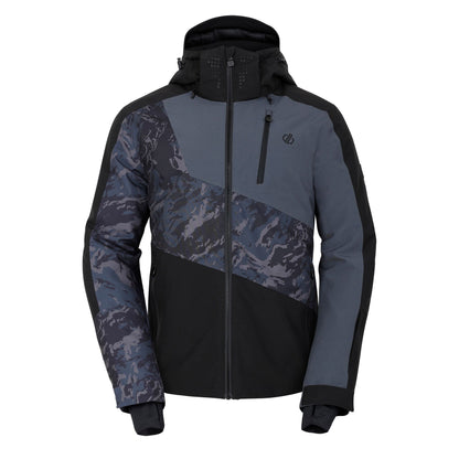 Black-Ebony Grey - Front - Dare 2B Mens Baseplate II Mountain Ski Jacket