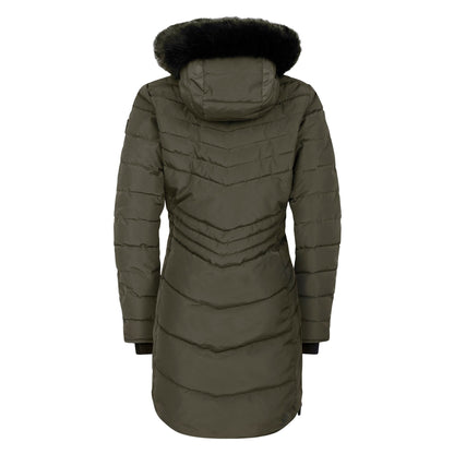 Dark Khaki - Back - Dare 2B Womens-Ladies Striking IIII Mid Length Padded Jacket