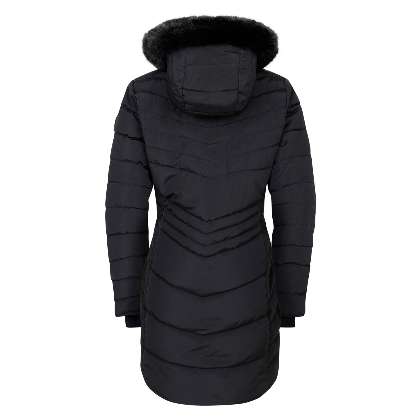 Black - Back - Dare 2B Womens-Ladies Striking IIII Mid Length Padded Jacket
