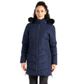 Peacoat - Lifestyle - Dare 2B Womens-Ladies Striking IIII Mid Length Padded Jacket