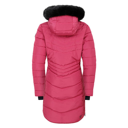 Hydrangea Pink - Back - Dare 2B Womens-Ladies Striking IIII Mid Length Padded Jacket