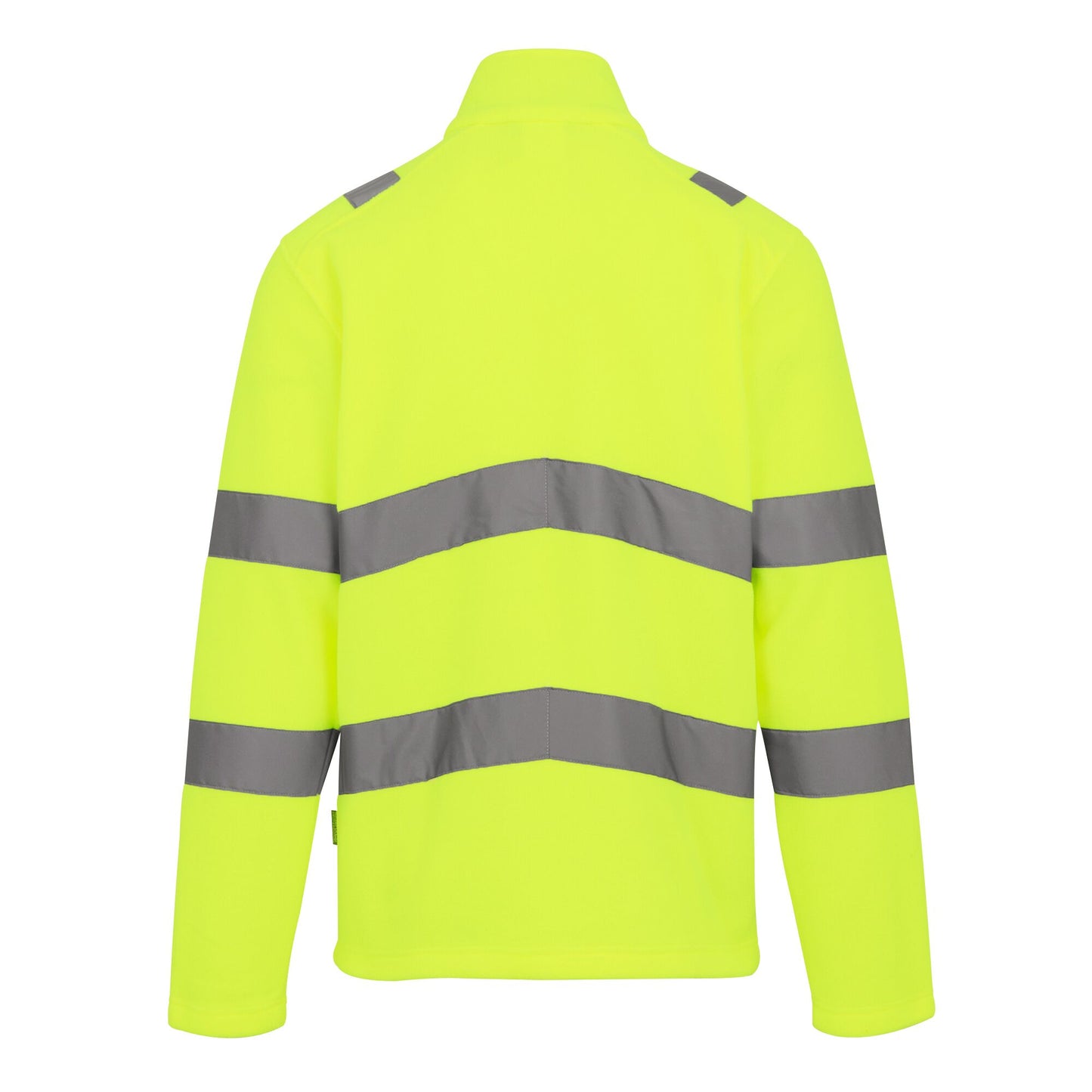 Yellow - Back - Regatta Professional Mens Pro Contract Thor Hi-Vis Fleece Jacket