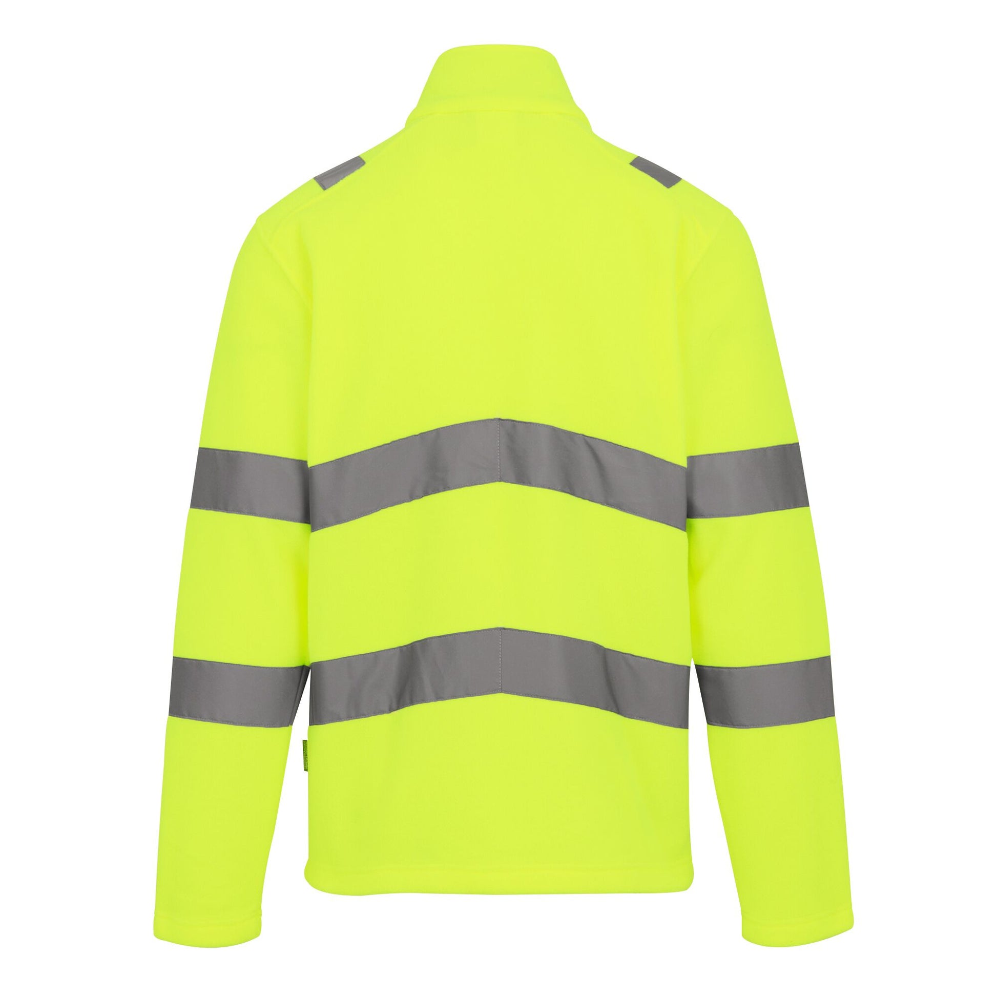 Yellow - Back - Regatta Professional Mens Pro Contract Thor Hi-Vis Fleece Jacket