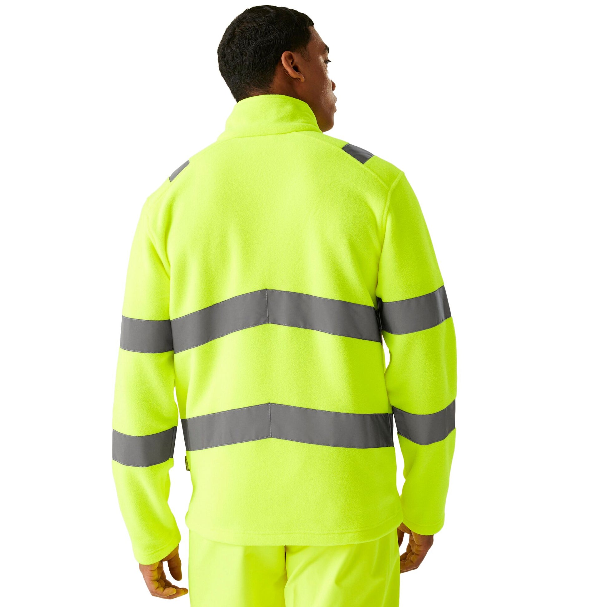 Yellow - Lifestyle - Regatta Professional Mens Pro Contract Thor Hi-Vis Fleece Jacket