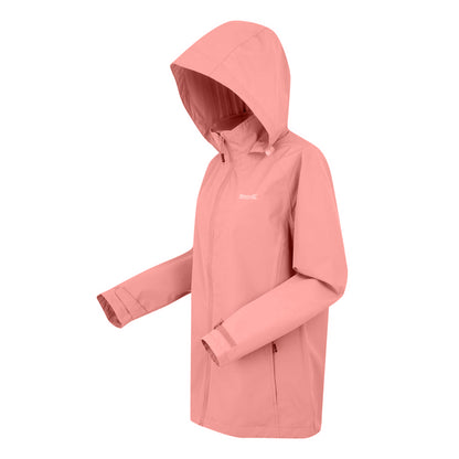 Peach Pink - Side - Regatta Womens-Ladies Daysha II Waterproof Jacket