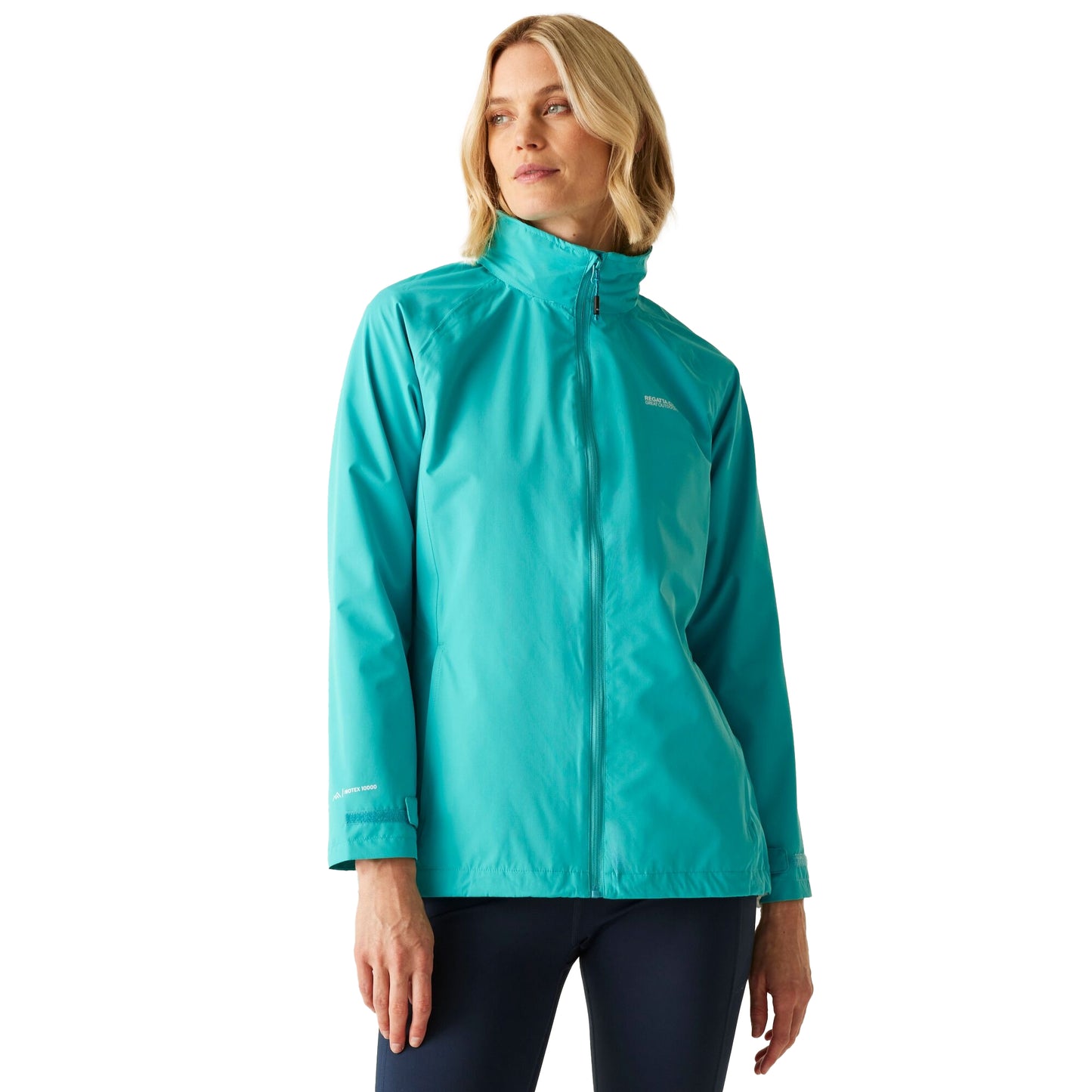 Turquoise - Lifestyle - Regatta Womens-Ladies Daysha II Waterproof Jacket