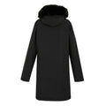 Black - Back - Regatta Womens-Ladies Faux Fur Trim Parka