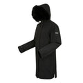 Black - Lifestyle - Regatta Womens-Ladies Faux Fur Trim Parka