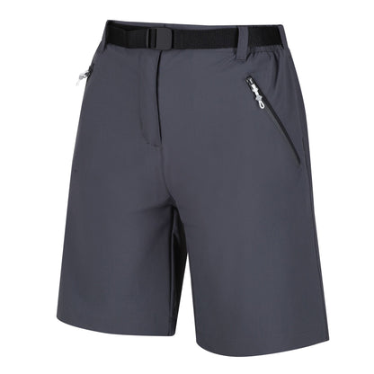 Seal Grey - Side - Regatta Womens-Ladies Xert III Stretch Shorts