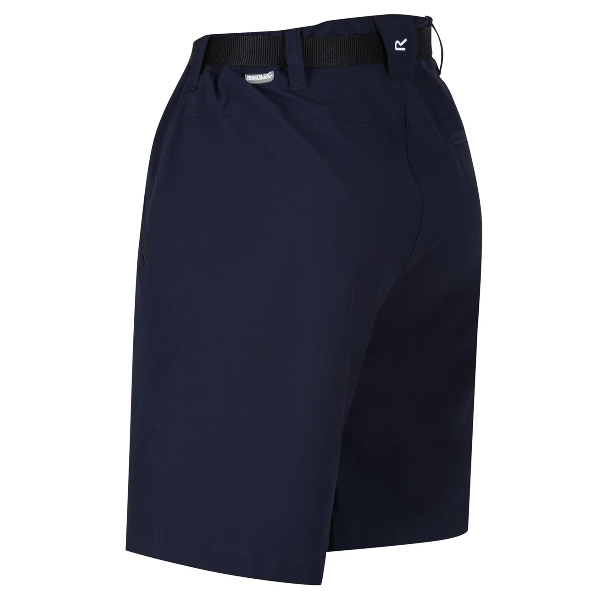 Navy - Side - Regatta Womens-Ladies Xert III Stretch Shorts