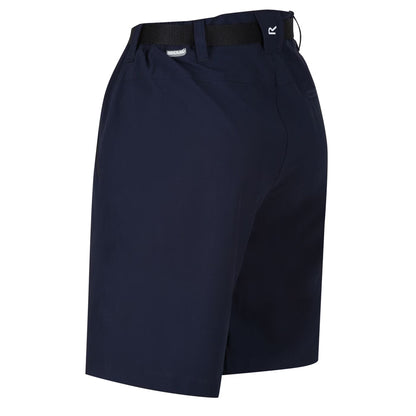Navy - Side - Regatta Womens-Ladies Xert III Stretch Shorts