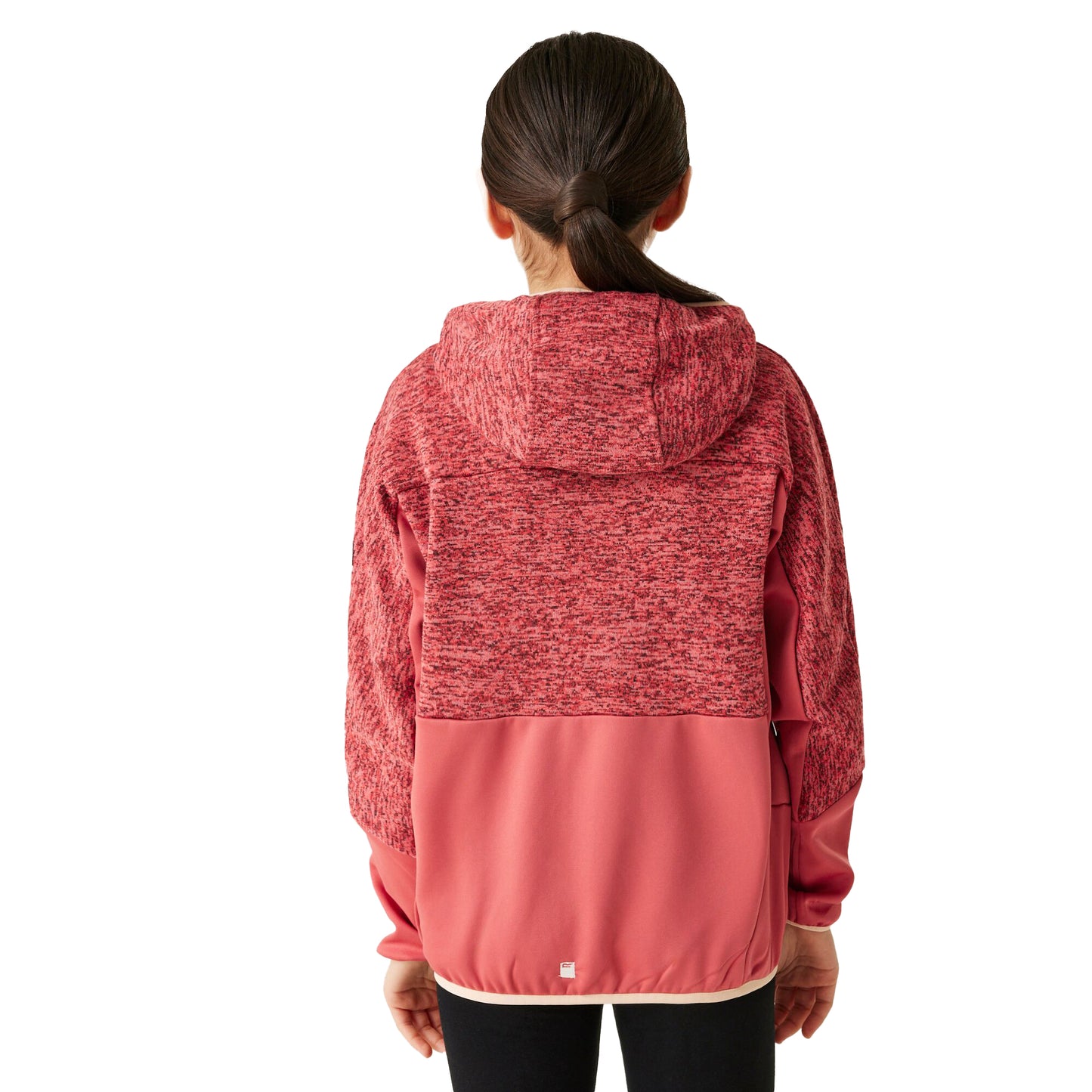 Red Sky-Mineral Red - Lifestyle - Regatta Childrens-Kids Dissolver IX Marl Full Zip Fleece Jacket