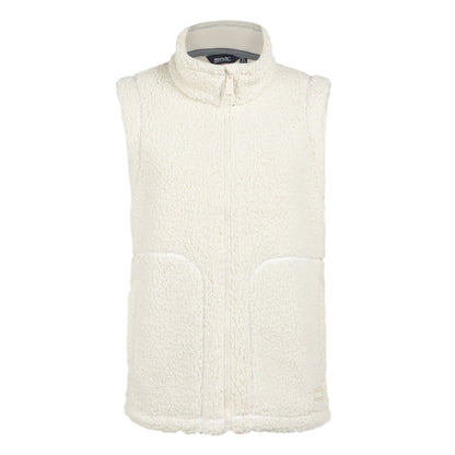 Light Vanilla - Front - Regatta Womens-Ladies Calmry Borg Fleece Lined Gilet
